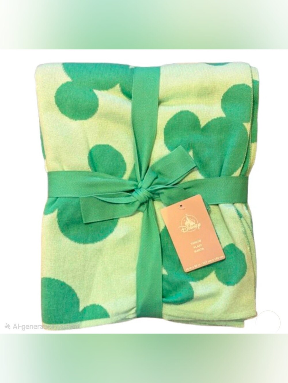 Disney Parks Home Collection Mickey Mouse Icon Throw Blanket Mint